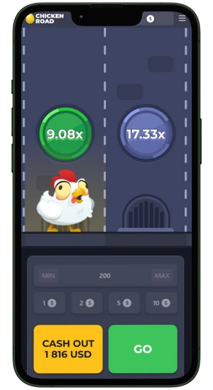 Chicken Road мобильное приложение скриншот