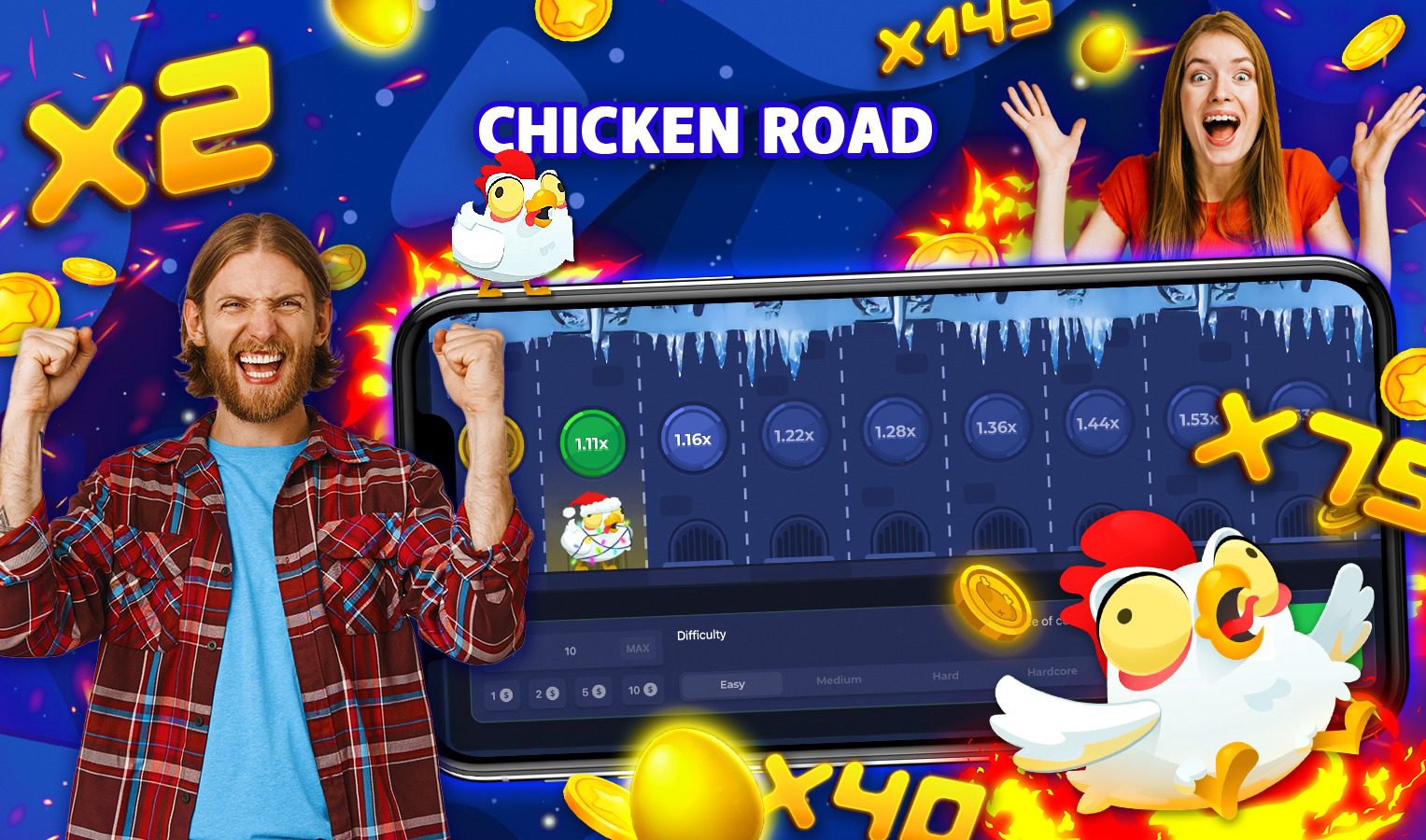 Стратегия Мартингейл в Chicken Road